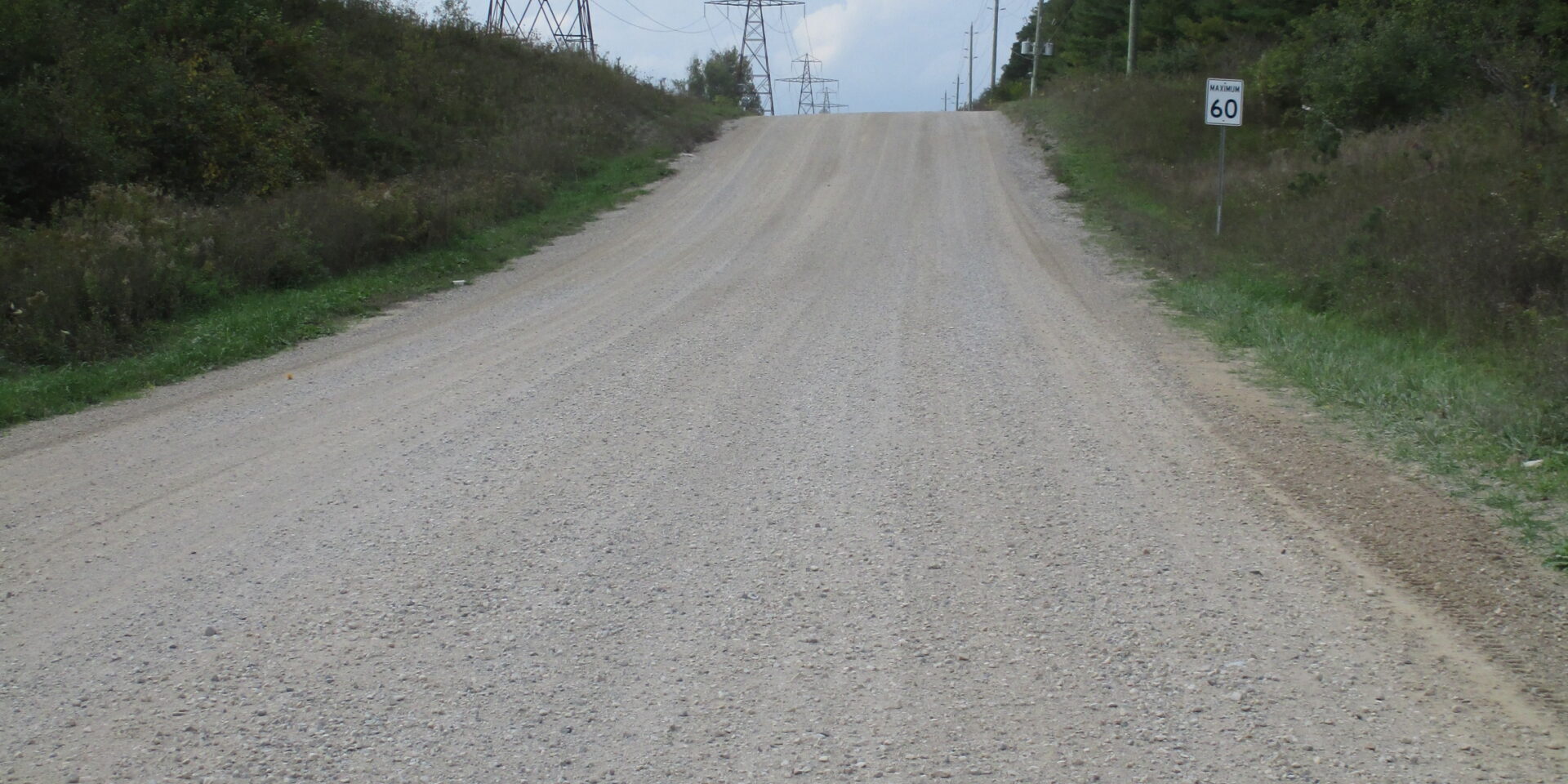 Photograph of transmission towers on Concession Road 7